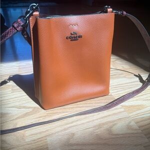 Coach Tan Leather Shoulder Bag